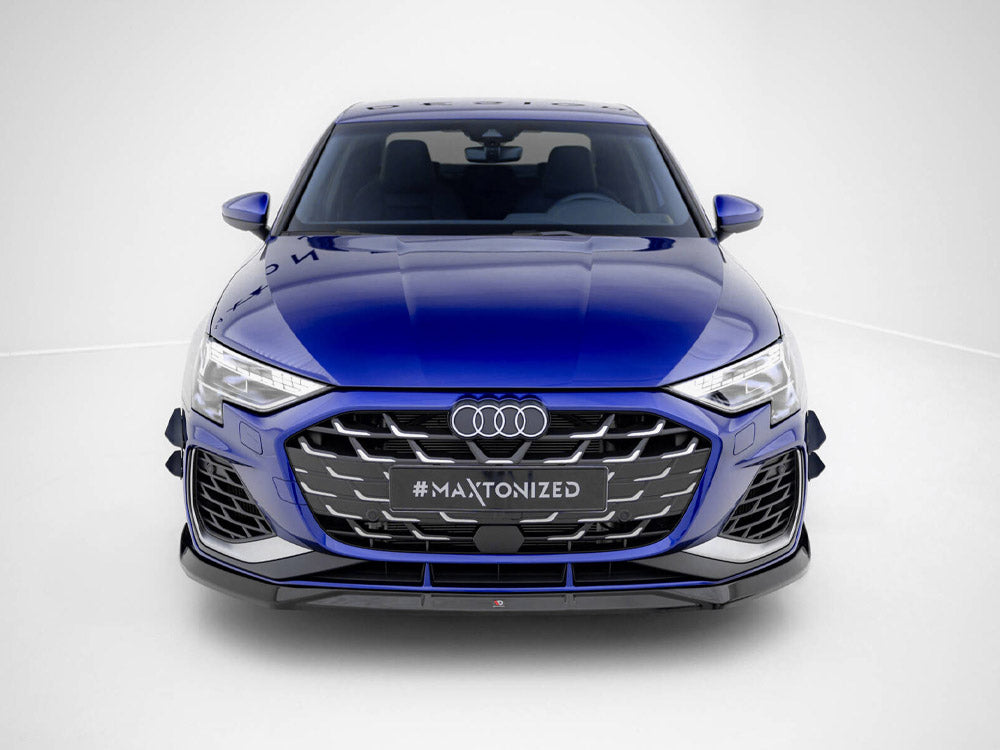 Maxton Design - Front Splitter V.3 Audi A3 S-Line Sedan / S3 Sedan 8Y Facelift