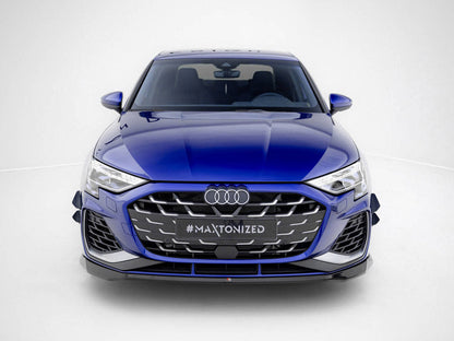 Maxton Design - Front Splitter V.2 Audi A3 S-Line Sedan / S3 Sedan 8Y Facelift