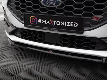 Maxton Design - Front Splitter V.2 Ford Focus ST / ST-Line Mk4 Facelift