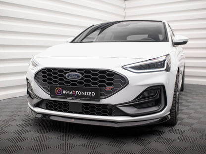 Maxton Design - Front Splitter V.8 Ford Focus ST / ST-Line Mk4 Facelift