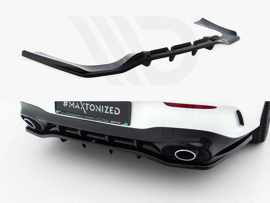 Maxton Design - Rear Splitter (Vertical Bars) Mercedes-AMG CLA 35 / 45 Coupe / Shooting Brake C118 Facelift / X118 Facelift