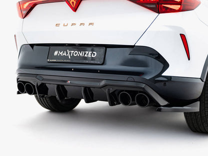 Maxton Design - Rear Valance V.3 + Exhaust Ends Imitation Cupra Formentor Mk1 Facelift