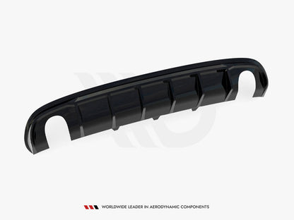 Maxton Design - Rear Valance Audi A4 S-Line Sedan B8 (Version with single exhaust tips on both sides)
