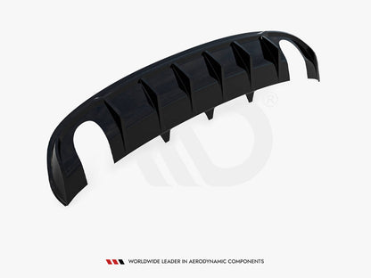 Maxton Design - Rear Valance Audi A4 S-Line Sedan B8 (Version with single exhaust tips on both sides)