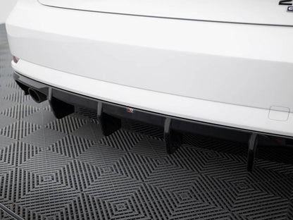 Maxton Design -  Rear Valance Audi A3 Sedan 8V Facelift (Version with single exhaust tips on both sides)