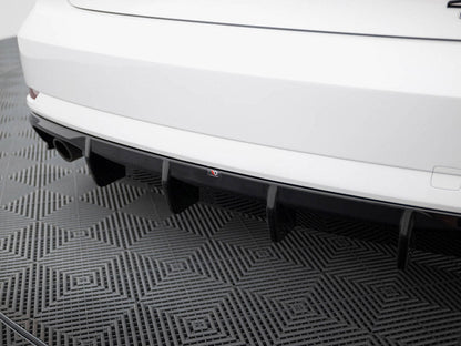 Maxton Design - Rear Valance Audi A3 Sedan 8V Facelift (Version with single exhaust tips on one side)