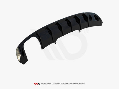 Maxton Design - Rear Valance Audi A4 S-Line B9 (Version with dual exhaust tips on one side)