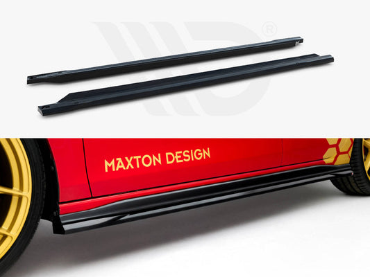 Maxton Design - Side Skirts Diffusers V.1 Volkswagen Golf GTI Clubsport Mk8 Facelift