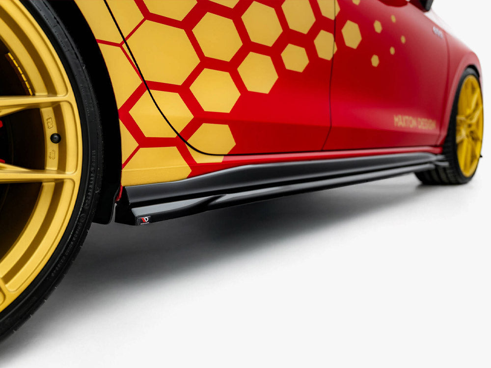 Maxton Design - Side Skirts Diffusers V.1 Volkswagen Golf GTI Clubsport Mk8 Facelift
