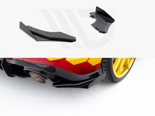 Maxton Design - Street PRO Rear Side Splitters + Flaps Volkswagen Golf GTI Clubsport Mk8 Facelift