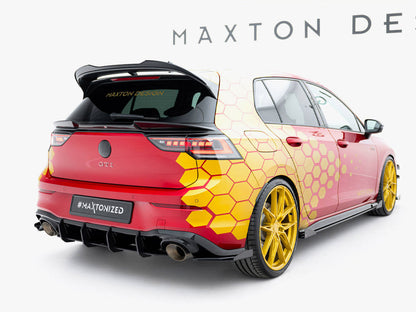 Maxton Design - Street PRO Rear Side Splitters + Flaps Volkswagen Golf GTI Clubsport Mk8 Facelift