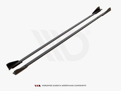 Maxton Design - Street PRO Side Skirts Diffusers + Flaps Volkswagen Golf GTI Clubsport Mk8 Facelift