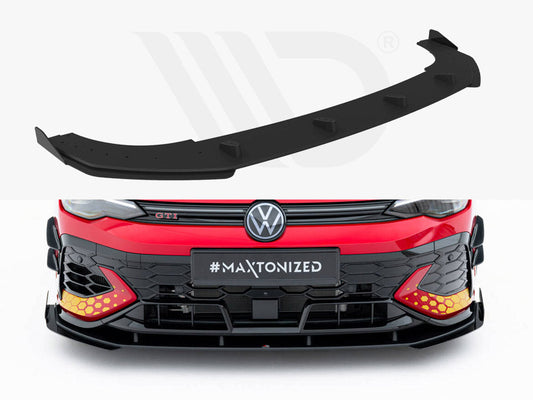 Maxton Design - Street PRO Front Splitter + Flaps Volkswagen Golf GTI Clubsport Mk8 Facelift