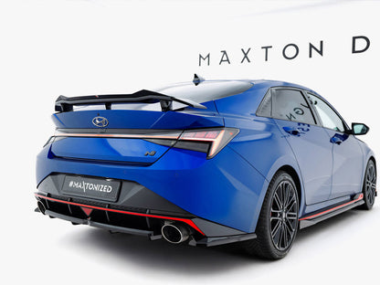 Maxton Design -Central Rear Splitter (Vertical Bars) Hyundai Elantra N Mk7
