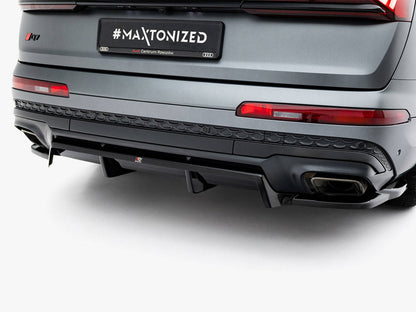 Maxton Design - Rear Splitter (Vertical Bars) Audi Q7 S-Line Mk2 Facelift 2
