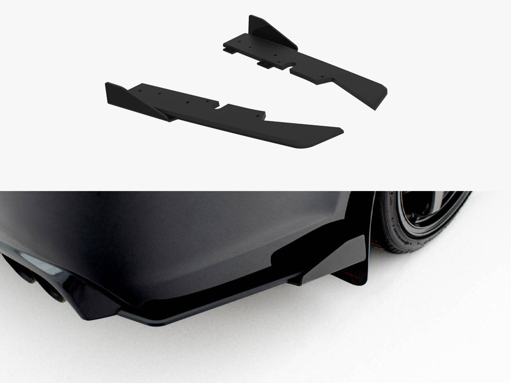 Maxton Design - Street PRO Rear Side Splitters + Flaps Subaru Impreza WRX STI Mk3 Facelift