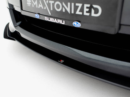 Maxton Design -  Street PRO Front Splitter + Flaps Subaru Impreza WRX STI Mk3 Facelift