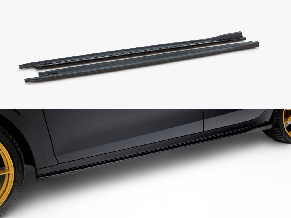 Maxton Design - Side Skirts Diffusers V.2 Skoda Octavia RS Liftback / Estate Mk4 Facelift
