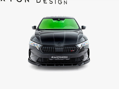 Maxton Design - Front Splitter V.2 Skoda Octavia RS Liftback / Estate Mk4 Facelift