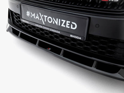 Maxton Design - Front Splitter V.2 Skoda Octavia RS Liftback / Estate Mk4 Facelift