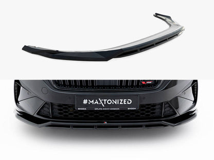 Maxton Design - Front Splitter V.1 Skoda Octavia RS Liftback / Estate Mk4 Facelift