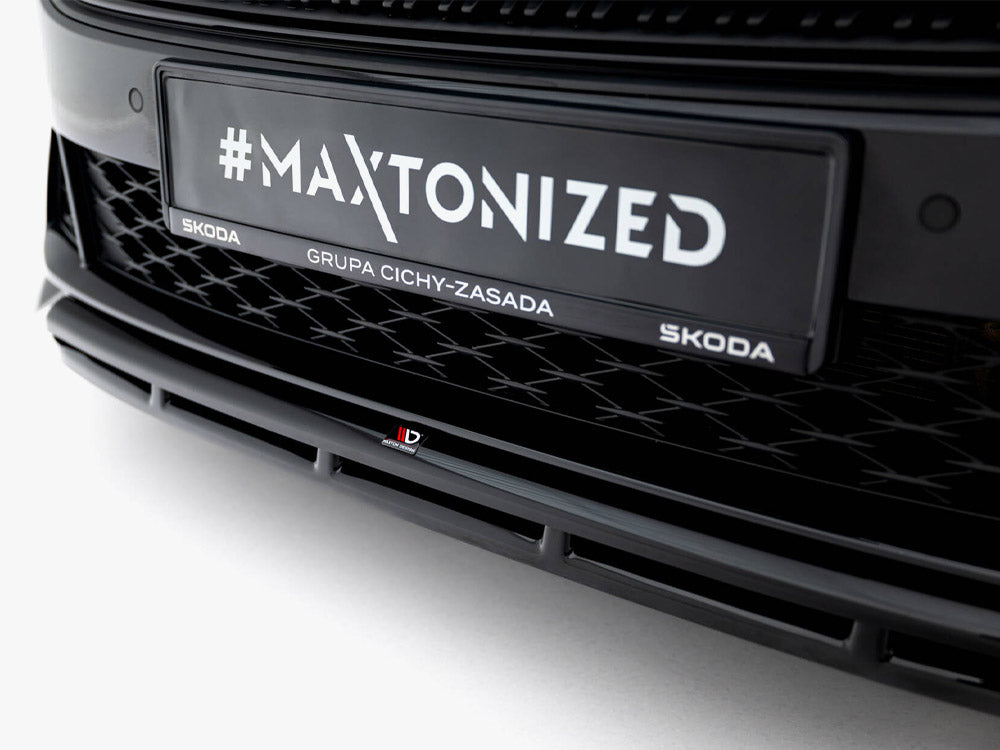 Maxton Design - Front Splitter V.1 Skoda Octavia RS Liftback / Estate Mk4 Facelift