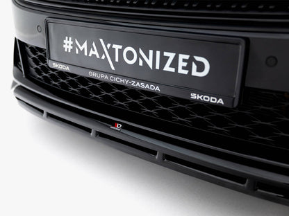 Maxton Design - Front Splitter V.1 Skoda Octavia RS Liftback / Estate Mk4 Facelift