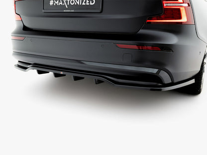 Maxton Design - Rear Splitter (Vertical Bars) Volvo S60 / V60 R-Design Mk3 Facelift