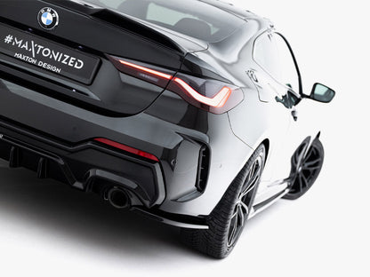 Maxton Design - Rear Side Splitters V.7 BMW 4 M-Pack G22 / G23 / G22 Facelift / G23 Facelift