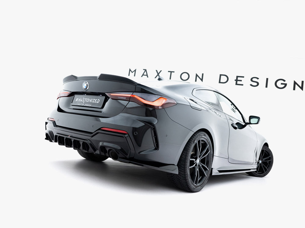 Maxton Design - Rear Side Splitters V.8 BMW 4 M-Pack G22 / G23 / G22 Facelift / G23 Facelift