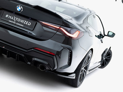 Maxton Design - Rear Side Splitters V.8 BMW 4 M-Pack G22 / G23 / G22 Facelift / G23 Facelift