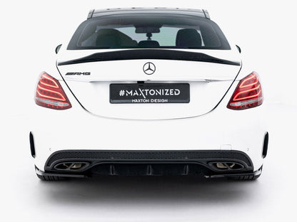 Maxton Design - Rear Side Splitters Mercedes-Benz C AMG-Line Sedan W205