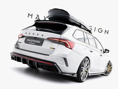 Maxton Design - Rear Side Splitters V.8 Skoda Octavia RS Liftback / Estate Mk4