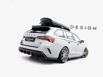 Maxton Design - Rear Side Splitters V.7 Skoda Octavia RS Liftback / Estate Mk4