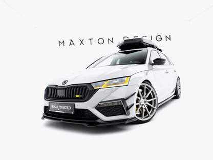 Maxton Design - Front Splitter V.4 Skoda Octavia RS Mk 4