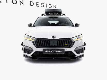 Maxton Design - Front Splitter V.4 Skoda Octavia RS Mk 4