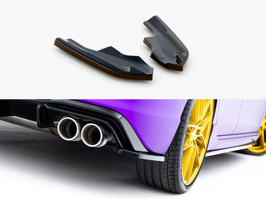 Maxton Design - Rear Side Splitters V.4 Volkswagen Golf R Mk8 Facelift