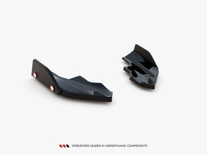 Maxton Design - Rear Side Splitters V.6 + Flaps Volkswagen Golf R Mk8