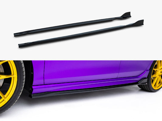 Maxton Design - Side Skirts Diffusers V.4 Volkswagen Golf R Mk8 / Mk8 Facelift