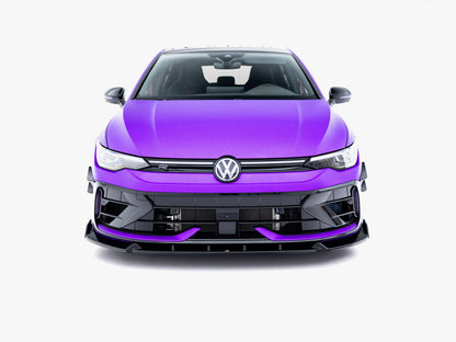 Maxton Design - Front Splitter V.3 + Flaps Volkswagen Golf R Mk8 Facelift
