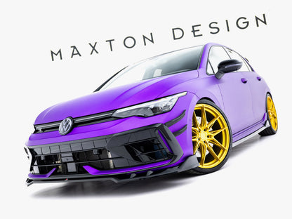 Maxton Design - Front Splitter V.1 Volkswagen Golf R Mk8 Facelift