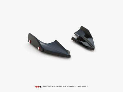 Maxton Design - Rear Side Splitters V.5 + Flaps Volkswagen Golf R Mk8 Facelift