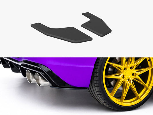 Maxton Design - Street PRO Rear Side Splitters V.2 Volkswagen Golf R Mk8 / Mk8 Facelift