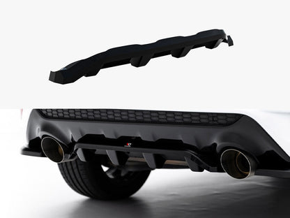 Maxton Design - Central Rear Splitter (Vertical Bars) Ford Kuga ST-Line Mk2 Facelift