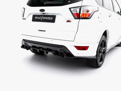 Maxton Design - Central Rear Splitter (Vertical Bars) Ford Kuga ST-Line Mk2 Facelift