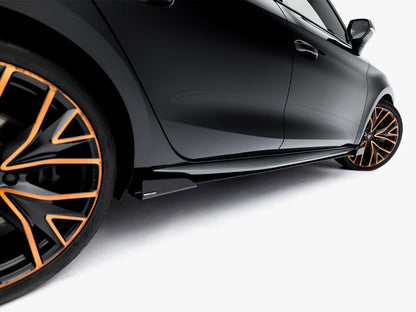 Maxton Design -  Street PRO Side Skirt Diffusers + Flaps Cupra Leon ST / Hatchback Aero Mk1 / Mk1 Facelift