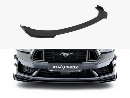 Maxton Design - Street PRO Front Splitter + Flaps Ford Mustang Dark Horse Mk7