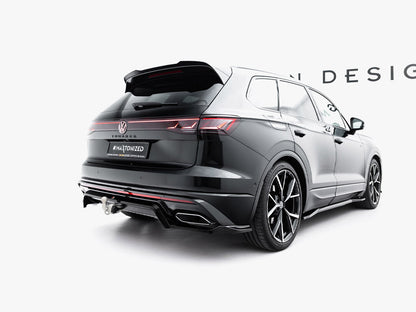 Maxton Design - Rear Splitter (Vertical Bars) Volkswagen Touareg R-Line Mk3 Facelift