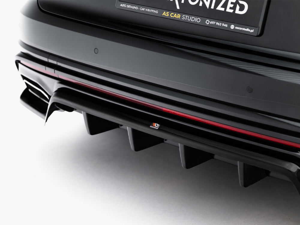Maxton Design - Rear Splitter (Vertical Bars) Volkswagen Touareg R-Line Mk3 Facelift