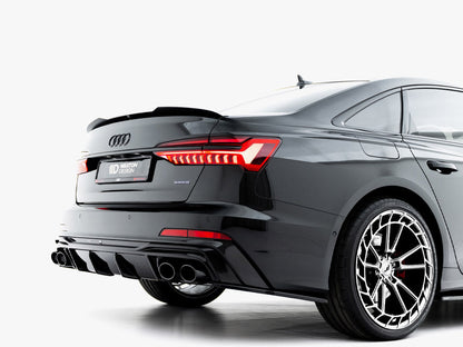 Maxton Design -  Rear Valance + Exhaust Ends Imitation Audi A6 S-Line / S6 C8 / C8 Facelift